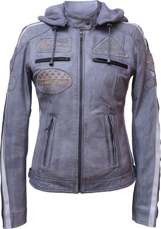 urban leather 5884 Fifty Eight Dames Licht grijs - XL