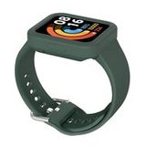 By Qubix Qubix - Siliconen band met case - Dennengroen - Geschikt voor Xiaomi Redmi Watch 2 (Lite)