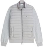 TOMMY HILFIGER Tussenjas 'Mixed Texture Intechno Zip-thru' grijs gemêleerd