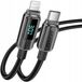 Innostyle câble USB-C vers Lightning avec écran, 30W, 1 mètre, gris
