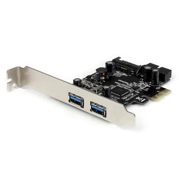 StarTech.com 4-poort USB 3.0 PCI ExpressCard - 2 externe, 2 interne Moederbord met SATA Voeding