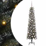 vidaXL Kunstkerstboom met 300 LED Groen 180 cm PVC en Plastic en Staal