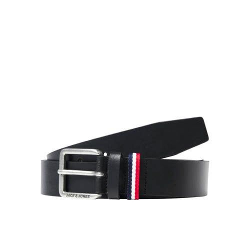 JACK & JONES Jacespo leren herenriem, zwart, 95