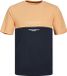 JACK&JONES T-shirt pour garçon JJERYDER BLOCKING TEE SS SN JNR Apricot Ice Coton 116