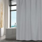 MSV Douchegordijn - lichtgrijs - gerecycled polyester - 180 x 200 cm - wasbaar