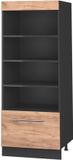 Vicco Keukenrek Fame-Line, Goudkleurig Eiken/Antraciet, 60 cm