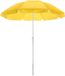 Merkloos Strand/tuin Parasol - geel - D145 cm - verstelbaar - zonbescherming - polyester