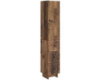 vidaXL - Kast - Set - 2 - st - Oud - hout - Bewerkt - hout