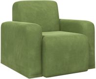 vidaXL Fauteuil Lichtgroen Fluweel