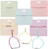Depesche armband sieraden cadeau met boodschap en verstelbaar koord.