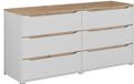 Vicco Dressoir Ruben, Wit/Artisanaal eiken, 160 x 76.6 cm