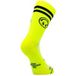 Chaussettes Spocks Electrified Jaune Noir, Taille XS.