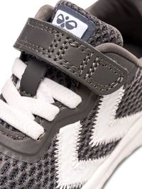 Hummel Actus Recycled Infant kindersneakers, lage sneakers, klittenband, veters, grijs, maat 19
