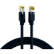 EFB ELEKTRONIK Icecat Patchkabel RJ45 Patchkabel Cat.6A S/FTP PUR, Cat.7 Rohkabel TM31 schwarz 5m - 1 VPE = 5 Stück