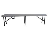 Horeca opklapbare rechthoekige bank 183 x 30 x 44 h cm