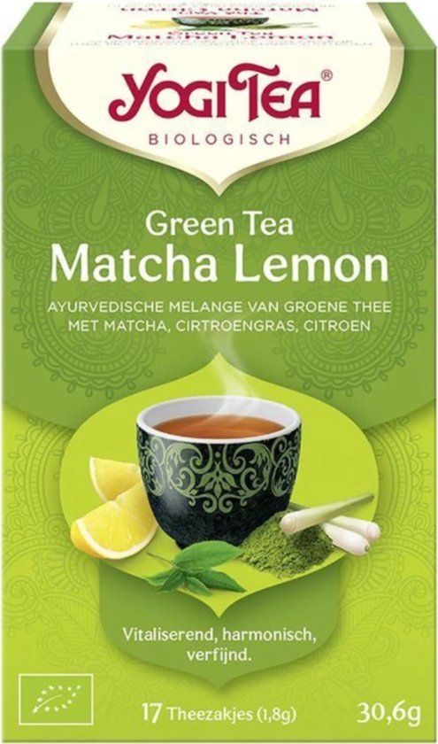 Yogi Tea Green Tea Matcha Lemon Bio - 17 zakjes