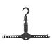 Easy_Buying Kleerhangers opvouwbare set reizen outdoor camping draagbare vouwen ruimtebesparende kunststof kleerhangers, 4 stuks
