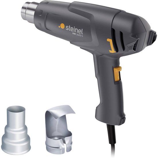Steinel Heteluchtpistool HM1620S - 1600W - Verfafbrander - Temperatuur instelbaar op 300°C en 500°C - Luchtvolume instelbaar op 240-450l/min