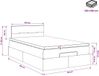 vidaXL Ottoman bed met matras Donkerblauw 120 x 190 cm Fluweel