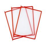 Leviatan Display A4, PP Verpakking van 10, Rood
