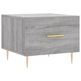 VidaXL Salontafel 50x50x40 cm bewerkt hout grijs sonoma eiken