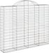 vidaXL Schanskorf gewelfd 200x30x160/180 cm gegalvaniseerd ijzer