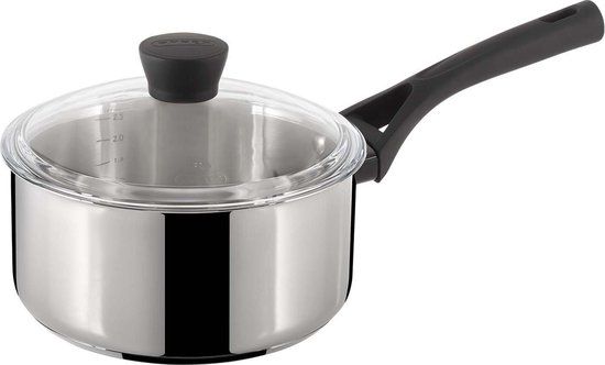Pyrex Expert Touch Steelpan - Ø16 cm - RVS - 1.4L - Met Deksel