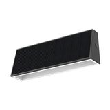 LINER: 700 lumen solar LED wandlamp met dubbele lichtbundel. Antraciet.