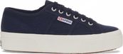 Superga Veterschoenen met plateauzolen Blauw