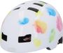 Helmet FISCHER BMX Spetteren Kinderfietshelm Maat S/M LED-achterlicht Multicolor/Wit