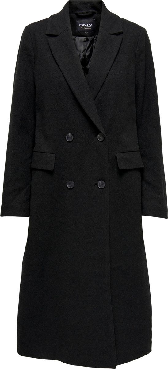 ONLY ONLCONNY LONG COAT BF OTW Dames Jas - Maat L - Zwart
