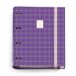 Miquelrius Carpeblock, 4 D-Ring Ordner met 100 5x5mm Rastervellen Navulling in 4 Verschillende Kleuren om te Sorteren, Hardcovers, A4 Map met Rubberen Sluiting