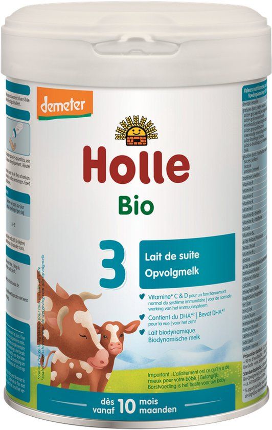 Holle Bio Opvolgmelk 3 (800 gr)