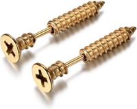 LGT JWLS LGT Jewels Schroef oorbellen Goudkleurig