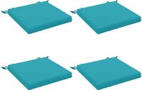 vidaXL - 4-Piece - Zitkussens - SOEST - 4 - st - 100% - Polyester - Turquoise