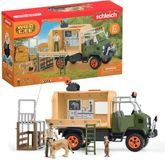 Schleich Camion de Sauvetage d'Animaux, Coffret de Jeu 45 Pièces, 2 Figurines Animaux, 1 Figurine Ranger Articulée, 42475 WILD LIFE