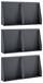 Mur de soutènement 6 pc 40 x 12 x 50 cm Acier anthracite