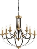 Searchlight Belfry - lustre - Ø 78 x 200 cm - bronze et brun