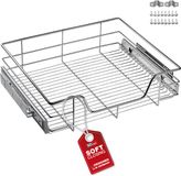 Merkloos / Sans marque S&O Handelsgesellschaft mbH Uittrekmand Onderkast Keuken - voor kastbreedte 60cm - Chroom - met SoftClose