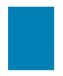 Folia 6334 - papier de couleur bleu moyen, DIN A3, 130 g/m², 50 feuilles