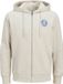 JACK & JONES JJONE COLOR SUMMER SWEAT ZIP HOODIE Hommes Gilet S Moonbeam
