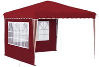 vidaXL Pop-up Feesttent Bordeauxrood Oxford Stof 288 x 288 x 245 cm
