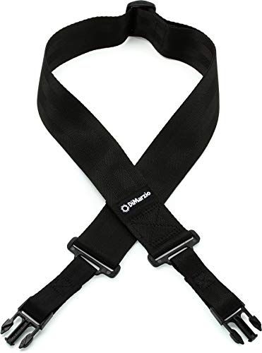 DiMarzio DD 2200BK 2 Inch Nylon ClipLock Black