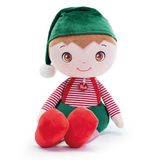 Trudi Stoffen pop Elf Rudy Elf pluche. Gevulde Doll. Kerstcadeau Kinderen | 21x68x24cm Grote XXL | Kerstmis | Model 29090