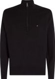 Tommy Hilfiger Heren Schipperstrui Katoen Zwart - Maat XL