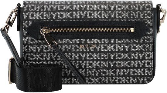 DKNY Bryant Ave Flap Crossbody Tas BK Logo - Zwart
