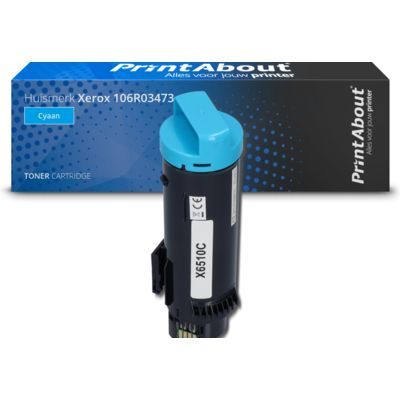 PrintAbout Huismerk Xerox 106R03473 Toner Cyaan