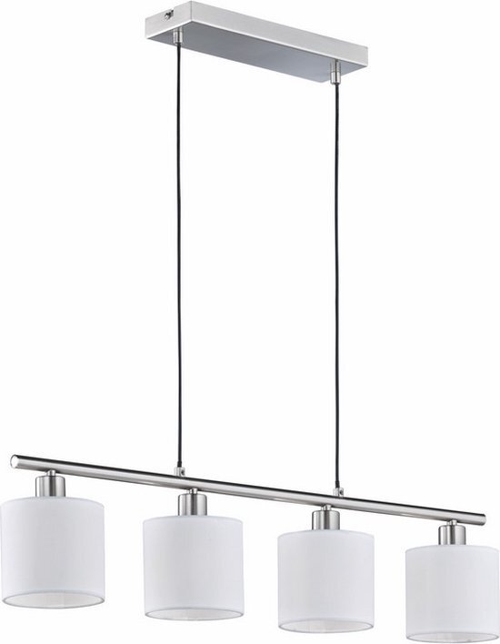 Trio Hanglamp Reality Tommy 4-lichts Nikkel R30334001