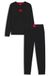 HUGO Pyjama long 'GALAXY' rouge / noir