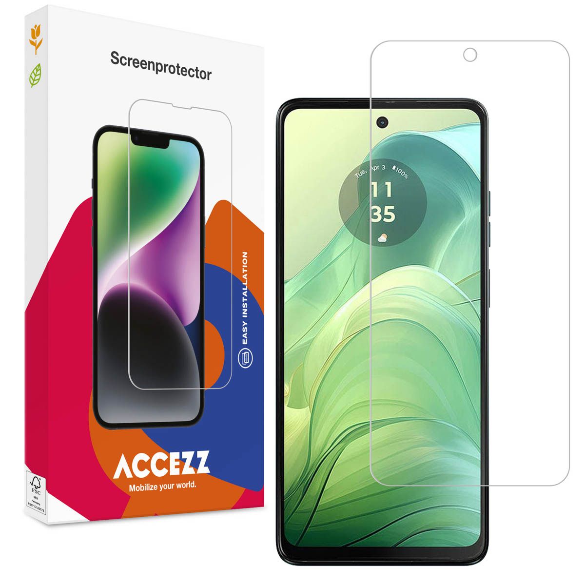 Accezz Gehard Glas Screenprotector Motorola Moto G04 / G24 / G24 Power